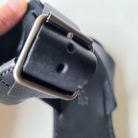 Madewell Black Leather Boardwalk Ankle Strap Gladiator Sandals 7.5 - Picture 6 of 11